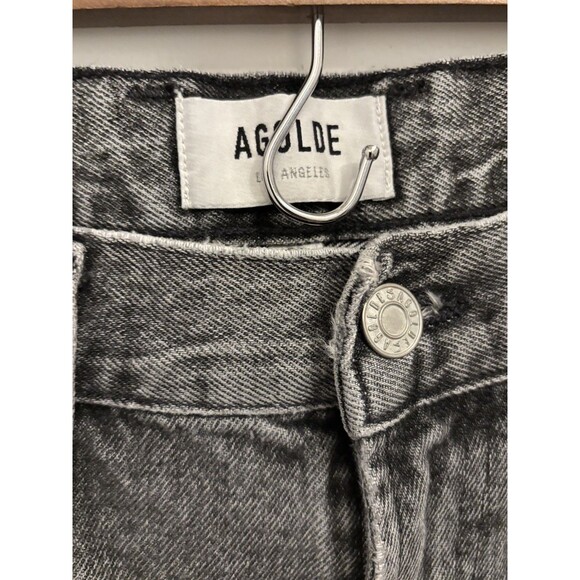 Agolde Balloon Jeans Ultra High Rise wide Tapered 29 black Acid Wash Women denim - Picture 3 of 8